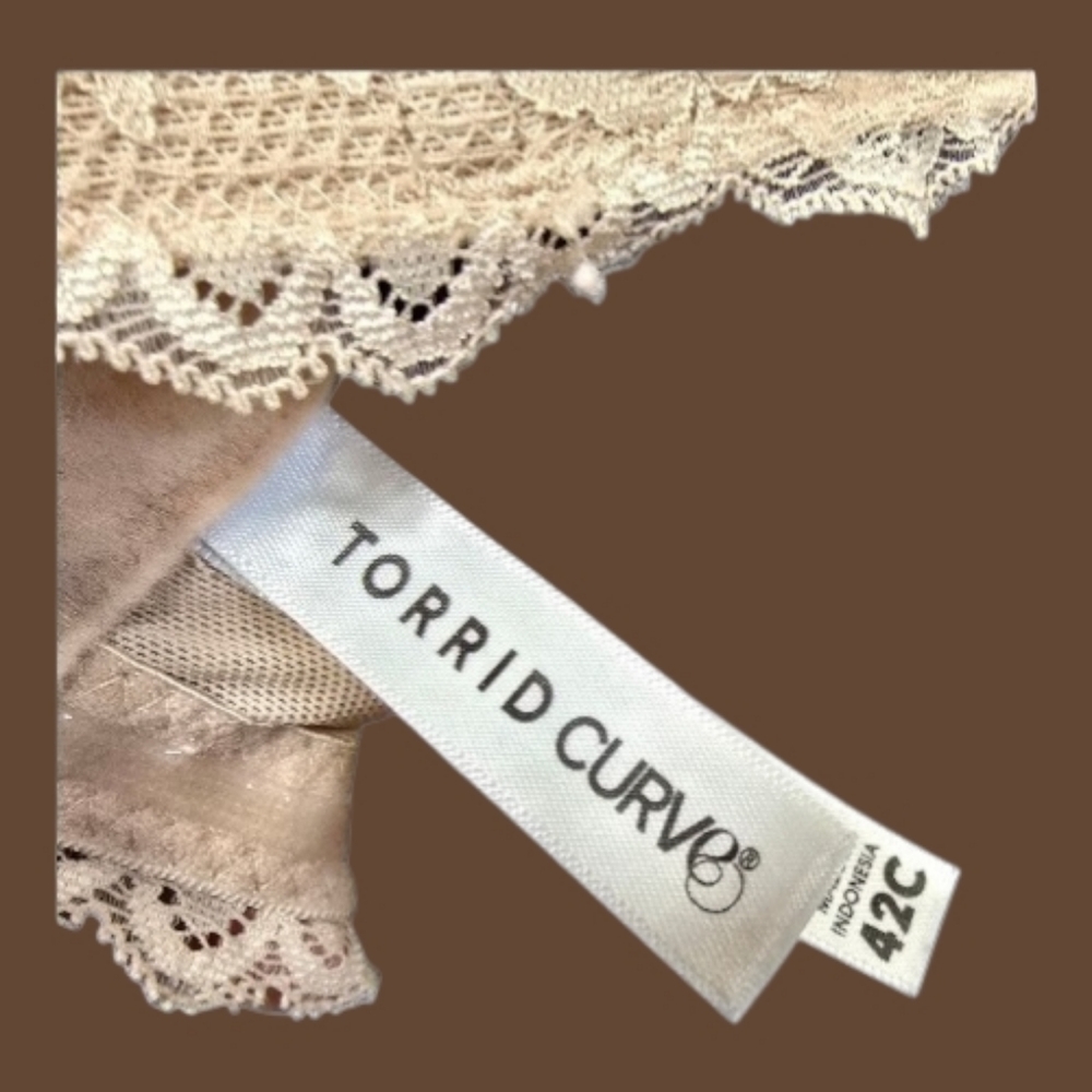 Torrid Beige Lightly Lined Multiway Strapless Bra… - image 6